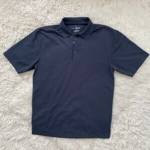 Men's Grand Slam Classic Fit Golf Polo in Navy, size M